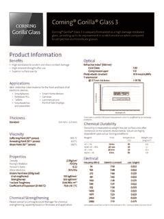 vickers hardness test gorilla glass|Product Information Optical .